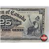 Image 3 : Dominion of Canada Twenty Five Cent "Shinplaster" 1900 : Boville