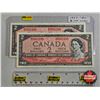 Image 1 : Canada $2 Bills 1954 (2 Consecutive) : Lawson/Bouey #MG5501205-206