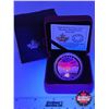 Image 1 : RCM Canada 2017 : $20 Fine Silver Coin : Weather Phenomenon : Fiery Sky (Glow in the Dark) (COA #491