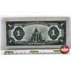 Image 4 : Dominion of Canada $1 Bill 1923 "Horse Blanket" : Hyndman/Saunders (Black Seal)