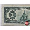 Image 5 : Dominion of Canada $1 Bill 1923 "Horse Blanket" : McCavour/Saunders (Green Seal)