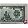 Image 6 : Dominion of Canada $1 Bill 1923 "Horse Blanket" : McCavour/Saunders (Green Seal)