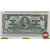 Image 2 : Bank of Canada $1 Bill 1937 : Gordon/Towers #OM2510396 (Legacy Cert: About New 53PPQ)