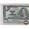 Image 3 : Bank of Canada $1 Bill 1937 : Gordon/Towers #OM2510396 (Legacy Cert: About New 53PPQ)
