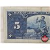 Image 5 : Bank of Canada $5 Bill 1937 : Coyne/Towers #ZC4178106
