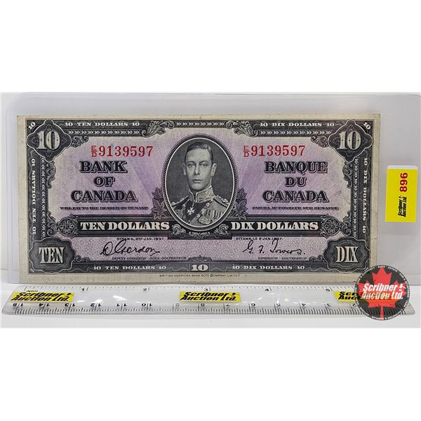 Bank of Canada $10 Bill 1937 : Gordon/Towers #ED9139597