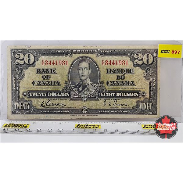 Bank of Canada $20 Bill 1937 : Gordon/Towers #CE3441931