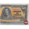 Image 3 : Bank of Canada $50 Bill 1937 : Gordon/Towers #BH1863029