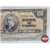 Image 4 : Bank of Canada $100 Bill 1937 : Gordon/Towers #BJ1204509 (BCS Cert: Very Fine 35)