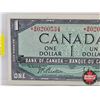 Image 2 : Canada $1 Bill 1954 *Replacement : Beattie/Rasminsky # *BM0200534