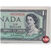 Image 3 : Canada $1 Bill 1954 *Replacement : Beattie/Rasminsky # *BM0200534