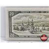Image 5 : Canada $20 Bill 1954 : Beattie/Rasminsky #XE4804183