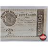 Image 4 : Fractional Currency : Upper Canada Quarter Dollar / 15 Pence Bank Note 1839 : W & J Bell, Merchant N