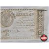 Image 7 : Fractional Currency : Upper Canada Quarter Dollar / 15 Pence Bank Note 1839 : W & J Bell, Merchant N