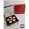 Image 1 : 2008 Beijing Olympics Fuwa Mascots Commemorative Medallion Set : 6 Pieces  (COA #22271)