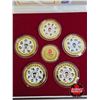 Image 2 : 2008 Beijing Olympics Fuwa Mascots Commemorative Medallion Set : 6 Pieces  (COA #22271)