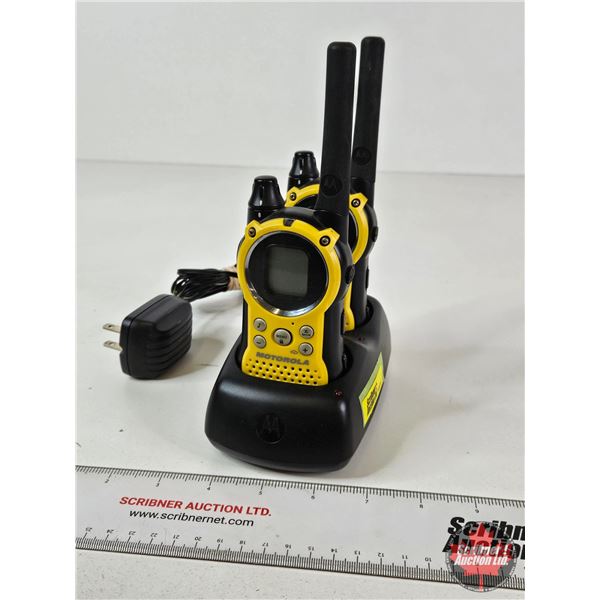 Motorola Talkabout Two-Way Radios (2) c/w Charging Base