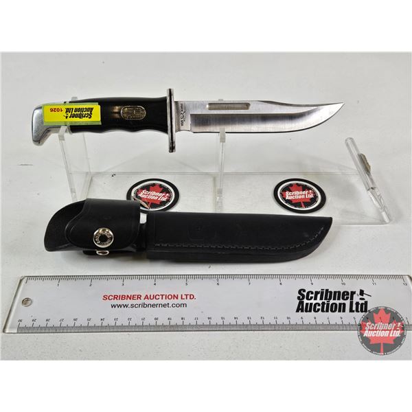 Buck 75th Anniversary Knife (1942–2017) c/w Leather Sheath