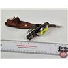 Image 2 : Multi-Function Folding Camping Tool c/w Leather Pouch