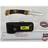 Image 5 : Buck 50th Anniversary Folding Knife c/w Leather Sheath