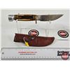Image 1 : Marble's Fixed Blade Hunting Knife c/w Leather Sheath