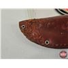 Image 6 : Marble's Fixed Blade Hunting Knife c/w Leather Sheath