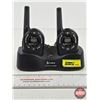 Image 1 : Cobra microTALK Two-Way Radios (2) c/w Desktop Charger