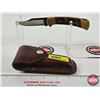 Image 4 : Buck 112 Folding Knife c/w Leather Sheath