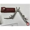 Image 3 : 3 Multitools - Leatherman Skeletool, Leatherman Super Tool & Alltrade c/w Leather Pouch