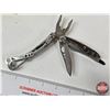 Image 7 : 3 Multitools - Leatherman Skeletool, Leatherman Super Tool & Alltrade c/w Leather Pouch