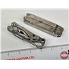 Image 9 : 3 Multitools - Leatherman Skeletool, Leatherman Super Tool & Alltrade c/w Leather Pouch