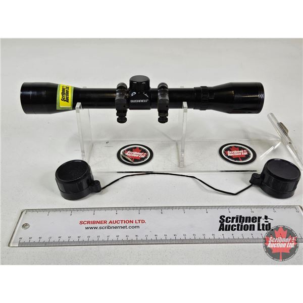 Bushnell Rifle Scope c/w Mounting Rings & Lens Caps