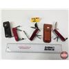 Image 1 : 3 Multifunction Pocket Knives c/w 2 Pouches