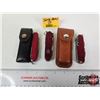 Image 9 : 3 Multifunction Pocket Knives c/w 2 Pouches