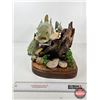 Image 4 : Custom Made Wooden Trout Sculpture on Wood Base