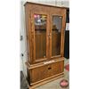 Image 2 : Wooden 12-Gun Cabinet with Glass Doors & Lower Storage