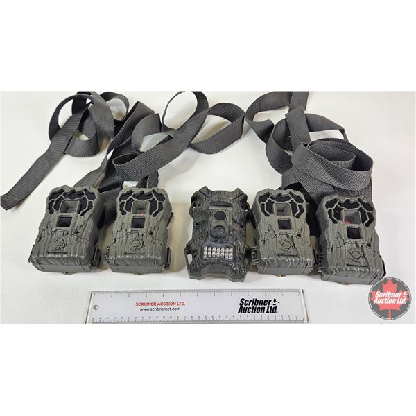 5 Trail Cameras - 4 Stealth Cam & 1 Wildgame Innovations
