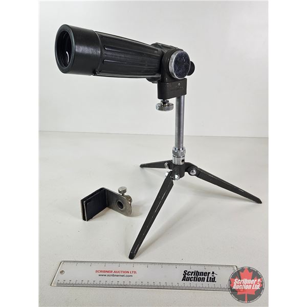 Bushnell Trophy 16–36x Zoom Spotting Scope c/w Tripod & Clamp Mount