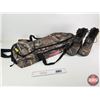 Image 1 : Camo Hunting Boots, Size 9M & Great Outdoorsman Camo Duffel Bag (Used)