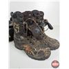 Image 4 : Camo Hunting Boots, Size 9M & Great Outdoorsman Camo Duffel Bag (Used)