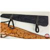 Image 7 : 2 Saddle Rifle Scabbards - Tooled Leather & Black Fabric