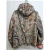 Image 3 : Realtree AP Hooded Camo Hunting Jacket, Men's Size Large (Used)