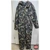 Image 1 : Brush Fire Hooded Camo Hunting Coveralls, Size Large (Used)