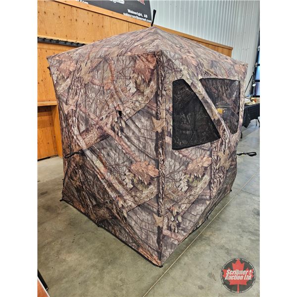 Ameristep Mossy Oak Camo Pop-Up Hunting Blind c/w Carry Bag & Stakes