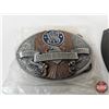 Image 2 : Assorted Gun Parts, Smith & Wesson Belt Buckle & Swift Current Trap Club Medal