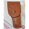 Image 3 : 2 Leather Handgun Holsters - US Flap Holster & A. Furstnow Holster