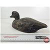Image 10 : Wooden Duck Decoy (Consignor Tag: Working Blue Bill, Tack Eyes, c. 1920s)