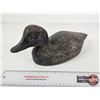 Image 2 : Wooden Duck Decoy (Consignor Tag: Working Blue Bill, Tack Eyes, c. 1920s)
