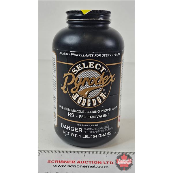 Hodgdon Pyrodex Select RS Muzzleloading Propellant, Partial Container