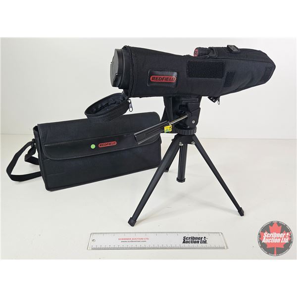 Redfield 20-60x Zoom Spotting Scope c/w Tripod & Carry Case